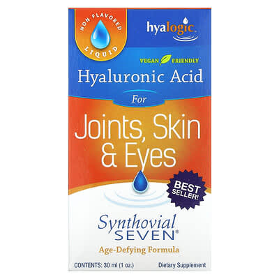 Hyalogic, Hyaluronic Acid for Joints, Skin & Eyes, Synthovial Seven®, 1 oz (30 ml)