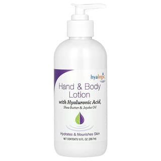 Hyalogic, Hand & Body Lotion with Hyaluronic Acid, Hand- und Körperlotion mit Hyaluronsäure, ohne Duftstoffe, 295,7 ml (10 fl. oz.)