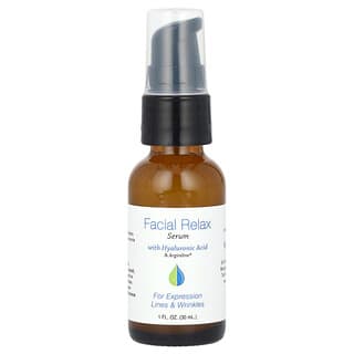 Hyalogic, Facial Relax Serum with Hyaluronic Acid & Argireline, Fragrance Free, 1 fl oz (30 ml)