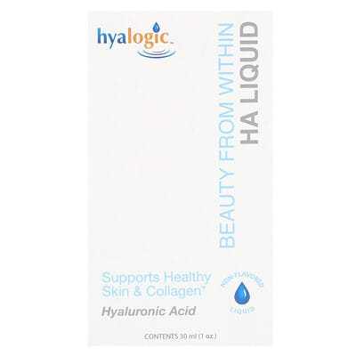 Hyalogic, Beauty Within, HA Liquid, Unflavored, 3 mg, 1 oz (30 ml)