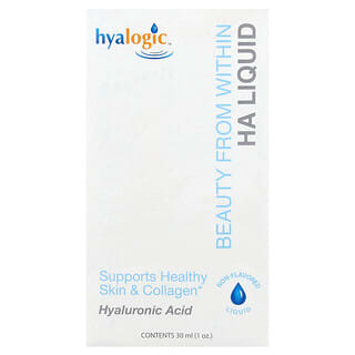 Hyalogic, Beauty From Within, HA Liquid, Non-Flavored, 1 oz (30 ml)