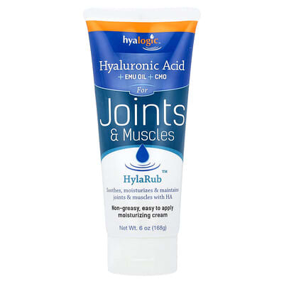 Hyalogic, HylaRub, Moisturizing Joint & Muscle Cream, 6 oz (168 g) (Discontinued Item)