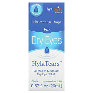 Hyalogic, HylaTears، قطرات مرطبة للعين الجافة، 0.67 أونصة سائلة (20 مل)