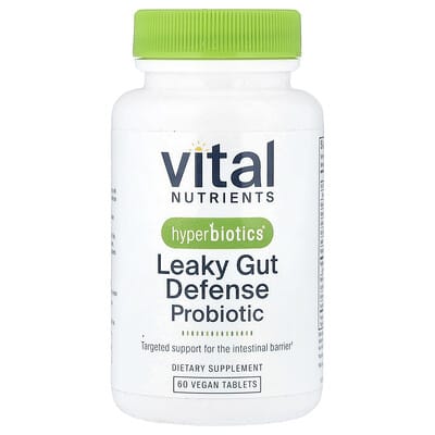 Vital Nutrients, Hyperbiotics®, Leaky Gut Defense Probiotic, 60 Vegan Tablets