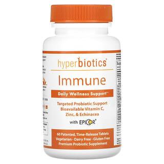 Hyperbiotics, Immune, Daily Wellness Support, 60 Time-Release Tablets
