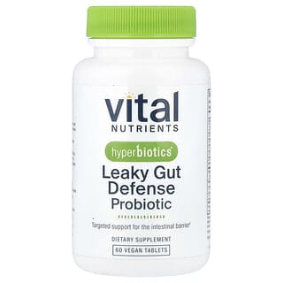 Hyperbiotics, Leaky Gut Defense Probiotic, 60 Vegan Tablets