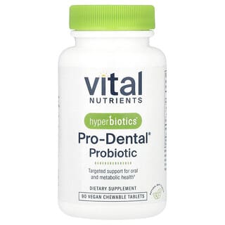 Hyperbiotics, Pro-Dental® Probiotic, Natural Mint, 90 Vegan Chewable Tablets