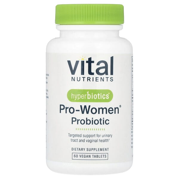Vital Nutrients, Hyperbiotics®, Pro-Women® 프로바이오틱, 비건 정제 60정