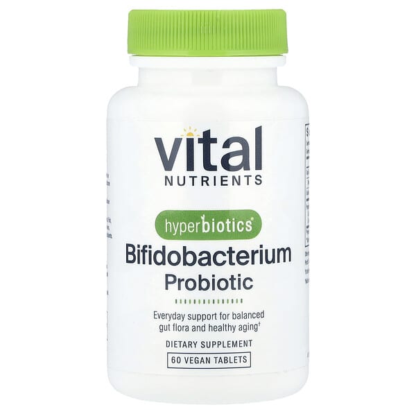 Vital Nutrients Hyperbiotics®, Bifidobacterium Probiotic, 60 Vegan Tablets