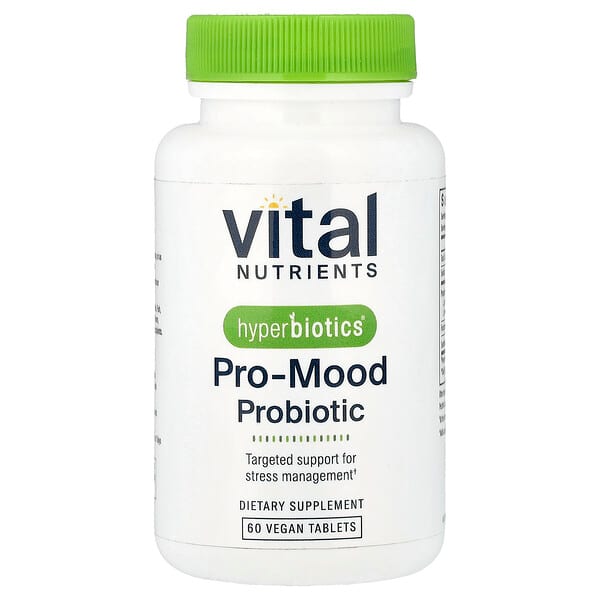 Vital Nutrients, Hyperbiotics®, Pro-Mood Probiotic, 60 Vegan Tablets