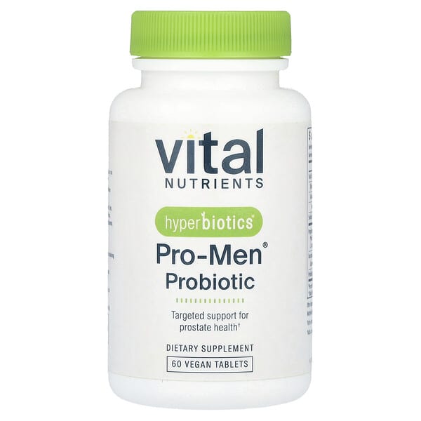 Vital Nutrients, Hyperbiotics®, Pro-Men® 프로바이오틱, 비건 정제 60정