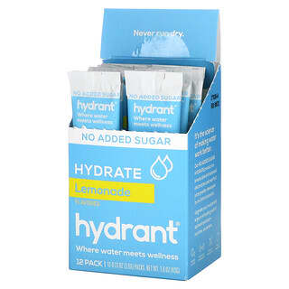 Hydrant, Elektrolyt-Trinkmischung, Limonade, 12er-Pack, je 3,6 g (0,13 oz.)