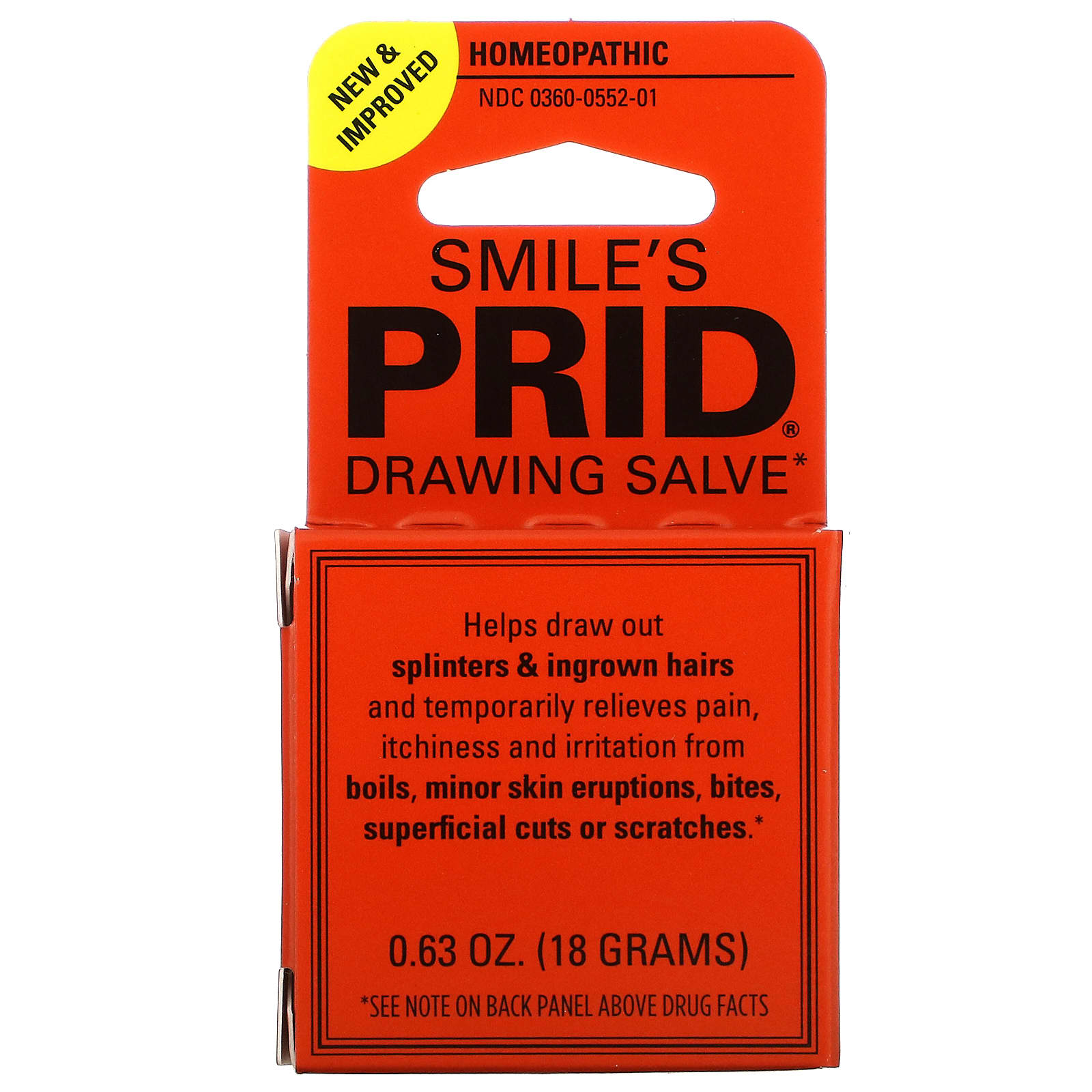Smile's PRID Drawing Salve by Hyland's Relief of Topical Pain and Skin Eruptions 