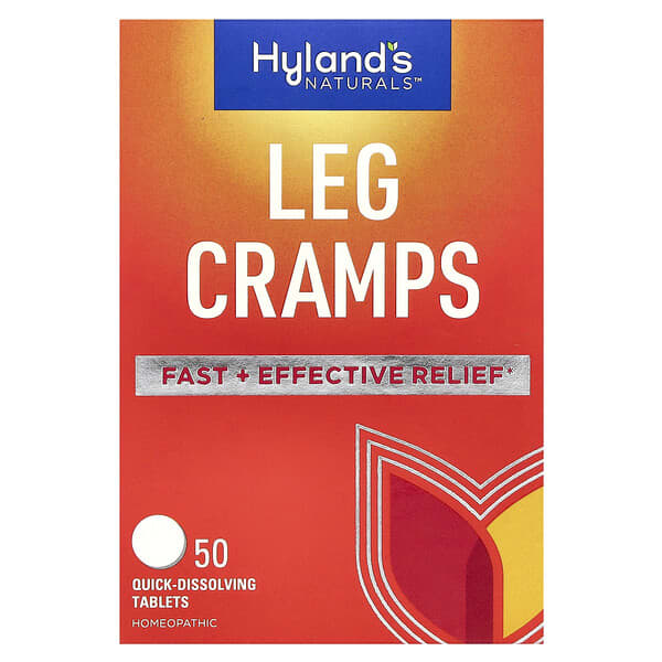 Hyland's Naturals, 다리 경련 완화, 빠르게 녹는 정제 50정