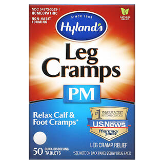 Hyland's, Leg Cramps PM، 50 قرصًا سريع الذوبان
