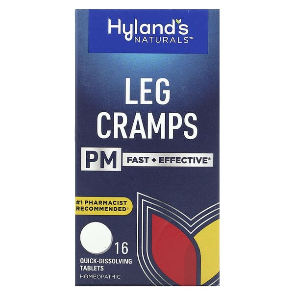 Hyland's Naturals‏, התכווצויות ברגליים PM, 16 טבליות מתמוססות במהירות