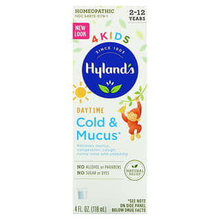 Hyland's, 4 crianças, resfriado e muco, diurno, de 2 a 12 anos, 118 ml (4 fl oz)