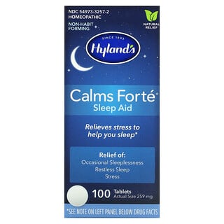 Hyland's, Calms Forté, 睡眠支持片劑, 100片