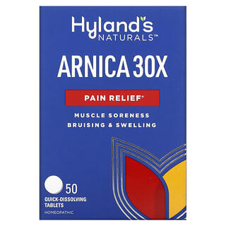 Hyland's Naturals, Arnica 30X, 50 Comprimidos de Dissolução Rápida