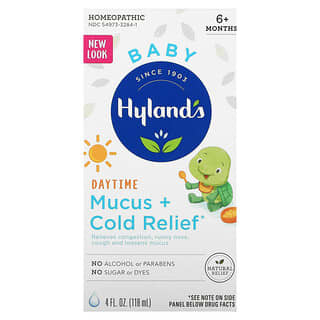 Hyland's, Bébé, Mucus diurne et soulagement du rhume, À partir de 6 mois, 118 ml