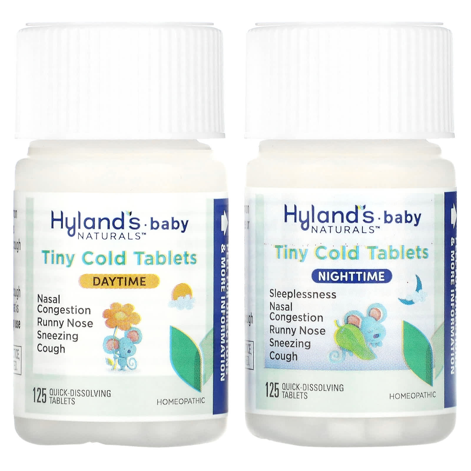 Hyland's Naturals, Baby, Tiny Cold Tablets Combo Pack, Daytime