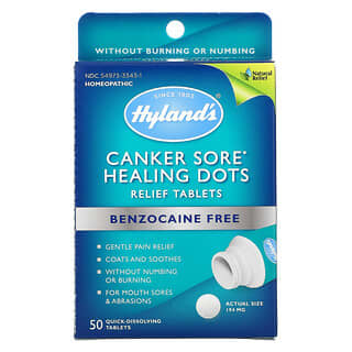 Hyland's, Comprimidos para Alívio de Pontos Cicatrizes para Câncer, 50 Comprimidos de Dissolução Rápida 
