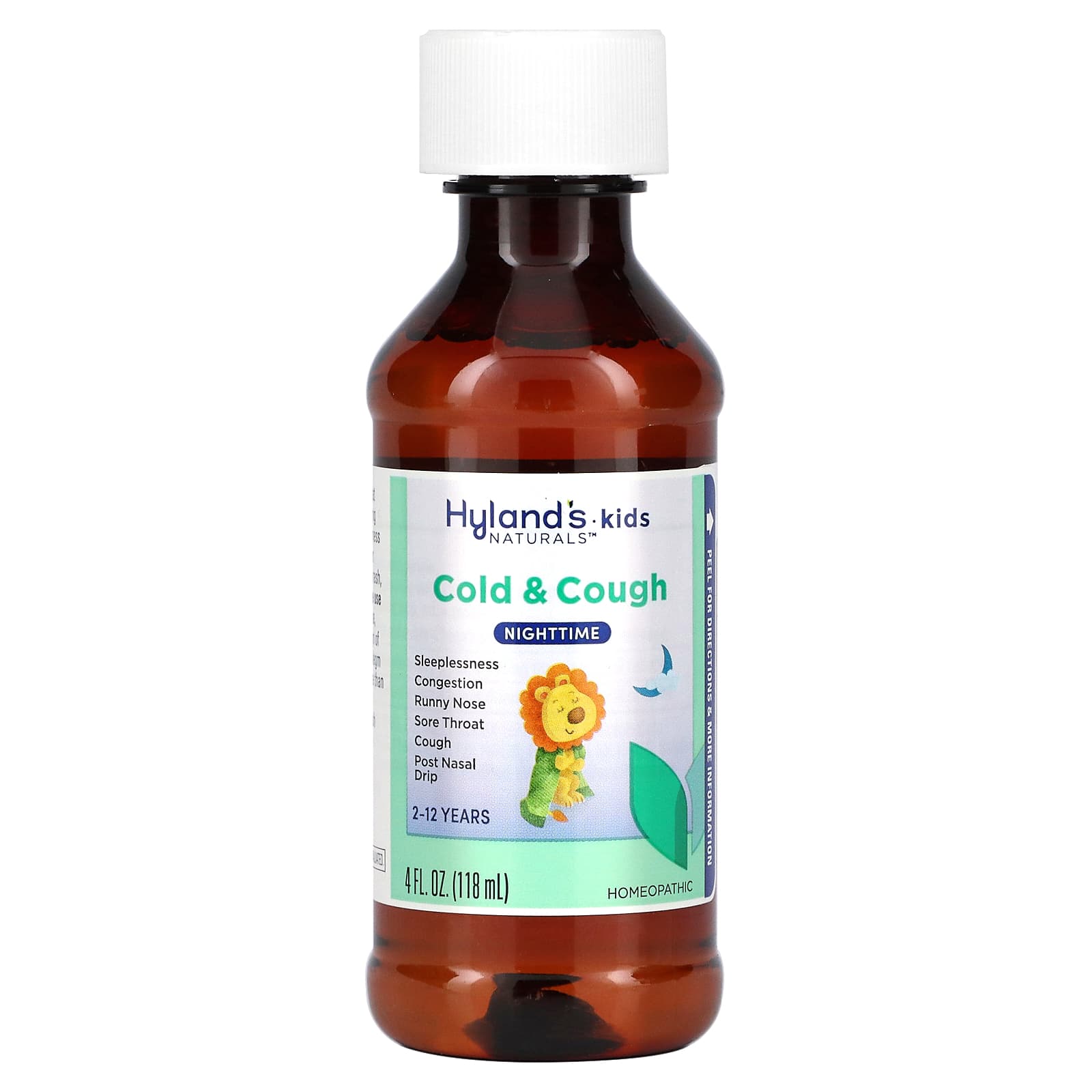 Hyland's Naturals, Kids, Cold & Cough, Nighttime, Ages 2-12, Unflavored ...