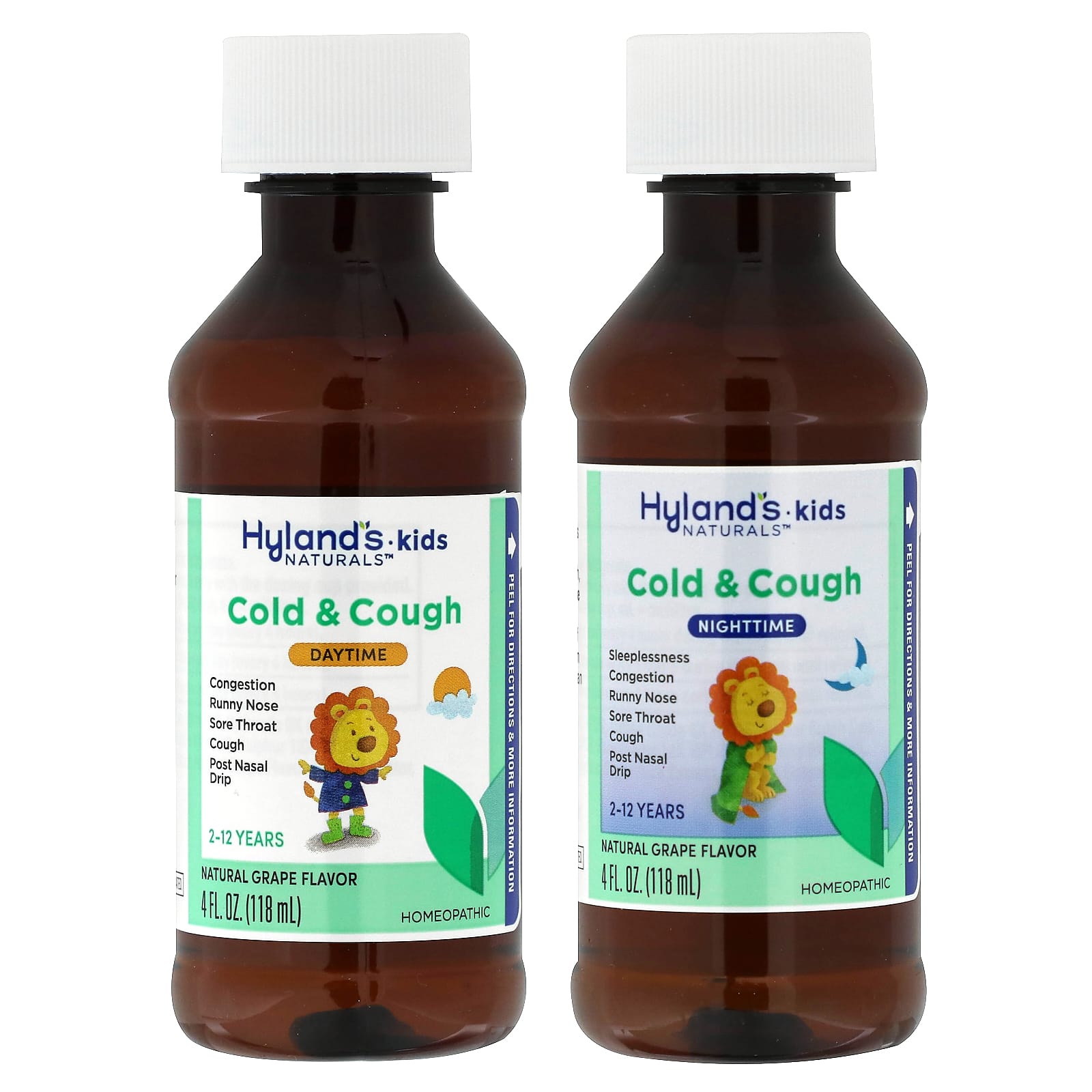 Hyland's Naturals, Kids, Cold & Cough Combo Pack, Daytime/Nighttime