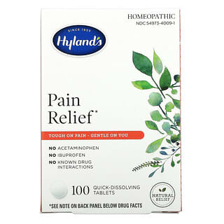 Hyland's, Alivio del dolor, 100 comprimidos de disolución rápida