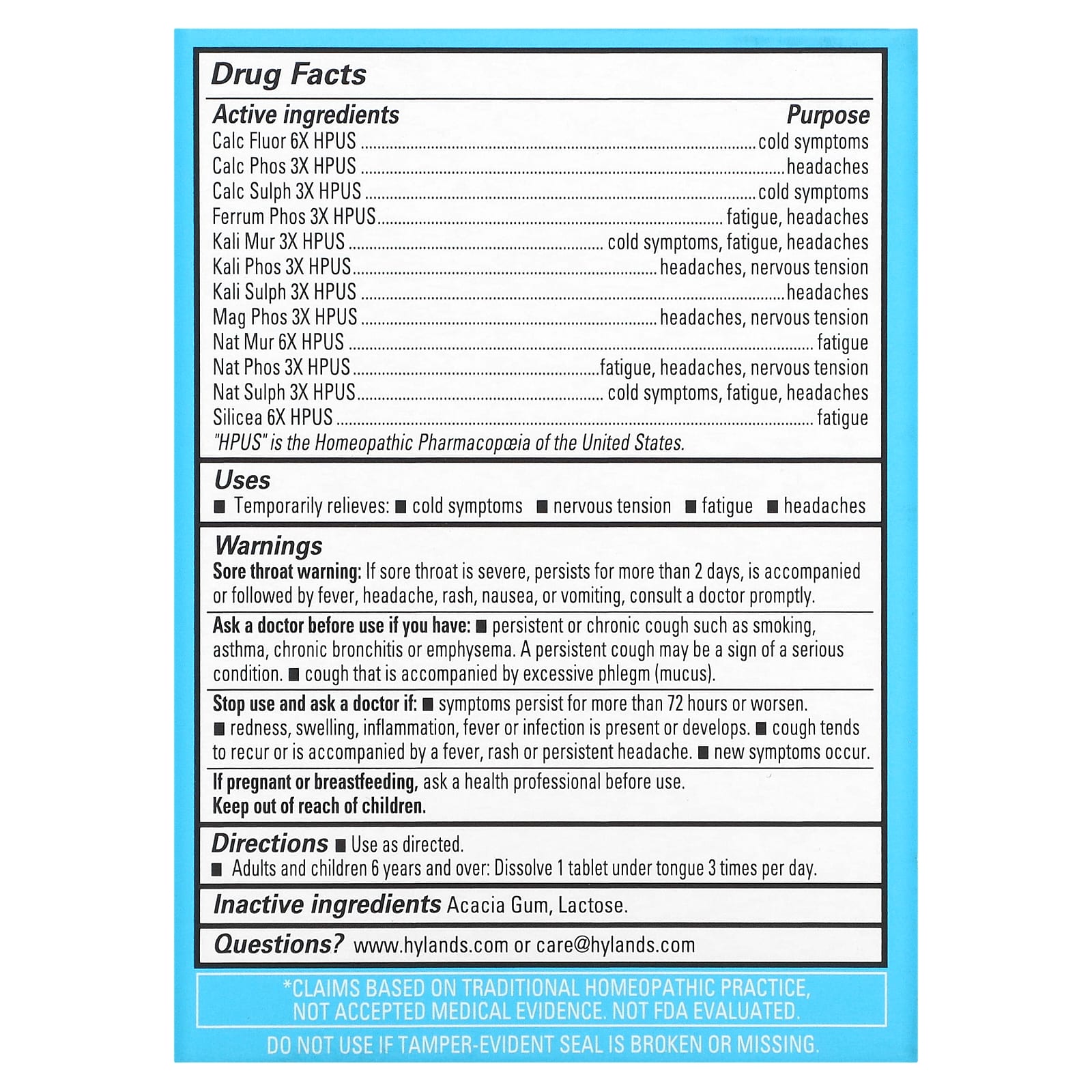 Hyland's Naturals, Bioplasma, 12In1 Cell Salt, 100 QuickDissolving