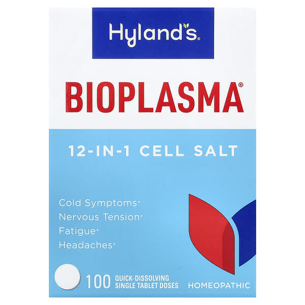 Hyland's Naturals, Bioplasma®, 12-In-1 셀 솔트, 빠른 용해 단일 정제 100정