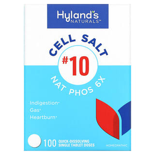 Hyland's Naturals, Cell Salt # 10, 100 Doses Únicas de Comprimidos de Dissolução Rápida