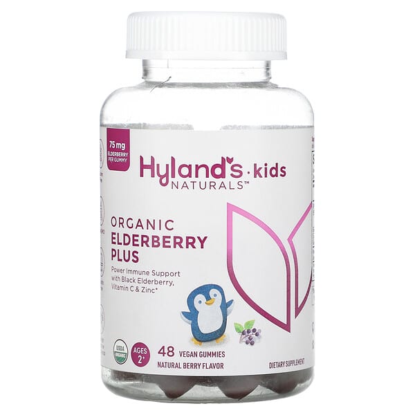 Hyland's Naturals, Kids Naturals, Organic Elderberry Plus, Natural ...
