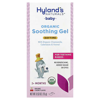 Hyland's Naturals, Baby Organic Soothing Gel, Daytime, 2+ Months, Organic Cherry, 0.53 oz (15 g)