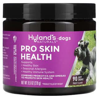 Hyland's Naturals, Pro Skin Health, Para perros, Trucha, 90 comprimidos masticables blandos, 270 g (9,5 oz)