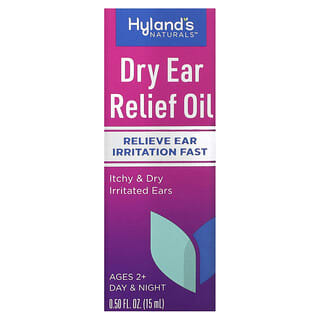 Hyland's Naturals, Huile pour le soulagement des oreilles sèches, À partir de 2 ans, 15 ml