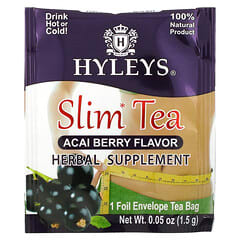 Hyleys Tea, Slim Tea, Acai Berry, 25 Foil Envelope Tea Bags, 1.32 oz (37.5 g)