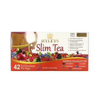 Hyleys Tea, Slim Tea, verschiedene Teekollektionen, 42 Teebeutel mit Folienumschlag, je 1,5 g (0,05 oz.)