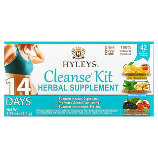 Hyleys Tea, 14 Days Cleanse Kit,  42 Tea Bags, 2.22 oz (63 g)