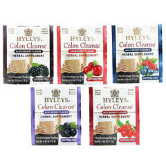 Hyleys Tea, Colon Cleanse, Assorted Tea Collection, Caffeine Free, 42 Foil Envelope Tea Bags, 0.05 oz (1.5 g) Each