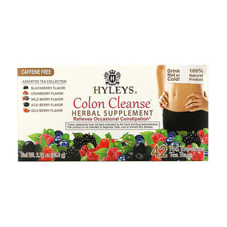 Hyleys Tea, Colon Cleanse, ассорти из коллекций чая, без кофеина, 42 чайных пакетика в фольгированных пакетиках, по 1,5 г (0,05 унции)