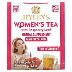 Hyleys Tea, Women's Tea with Raspberry Leaf, Raspberry, 25 Foil Envelop ...