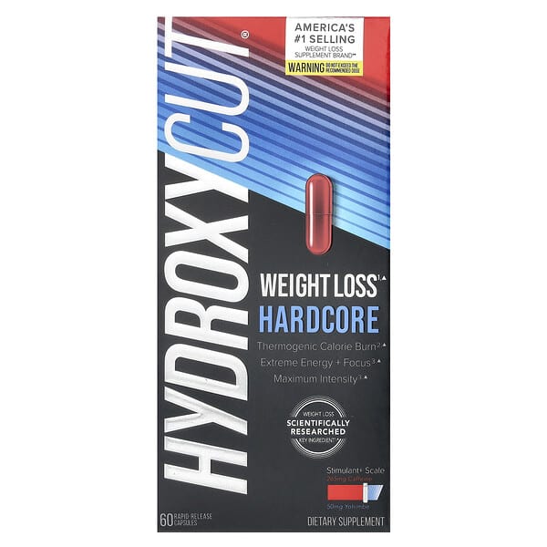 Hydroxycut, Weight Loss Hardcore，60 粒速釋膠囊