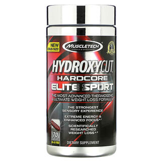 Hydroxycut, Hardcore Elite Sport,  70 Capsules