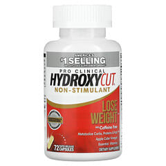Hydroxycut, Pro Clinical Hydroxycut, No estimulante, 72 cápsulas de liberación rápida