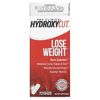 Hydroxycut, Pro Clinical Hydroxycut, Perca Peso, 72 Cápsulas de Liberação Rápida