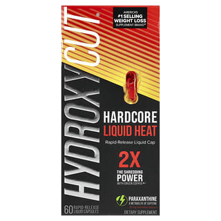 Hydroxycut, Hardcore Liquid Heat, 60 жидких капсул с быстрым высвобождением