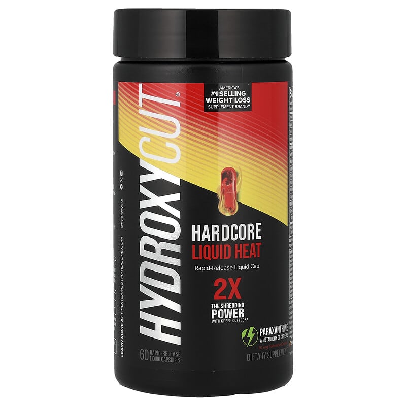 Hardcore Liquid Heat , 60 Rapid-Release Liquid Capsules