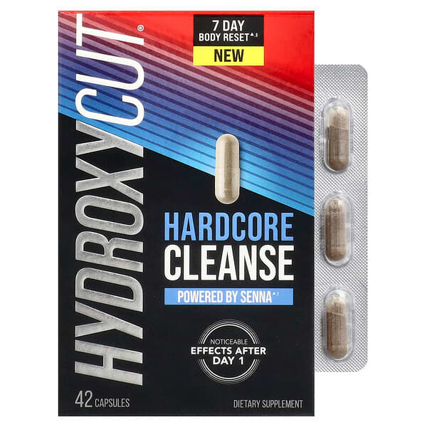 肌肉科技減脂精英, Hardcore Cleanse，42 粒膠囊