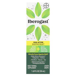 Iberogast, Dual Action Digestive Relief, Liquid Drops, 1.69 fl oz (50 ml)